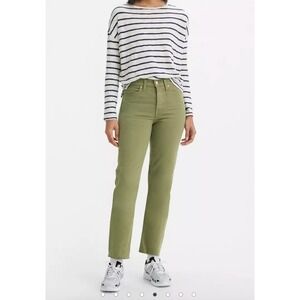 Levi's Olive Green Straight Leg Jeans